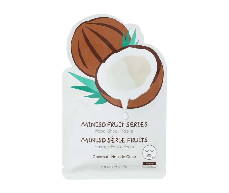 MINISO Fruit Series Facial Sheet Masks(Coconut), Հատ