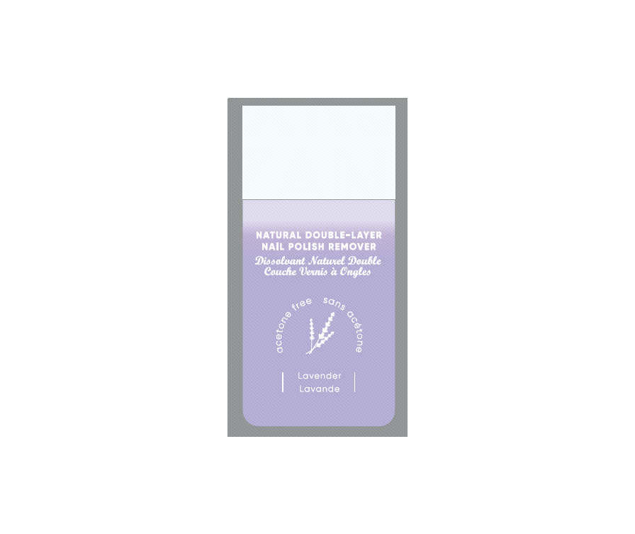 Natural Double-Layer Nail Polish Remover (Lavender)