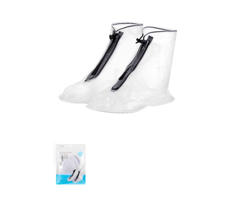 Fashionable Transparent Waterproof Shoe Covers (36-37)