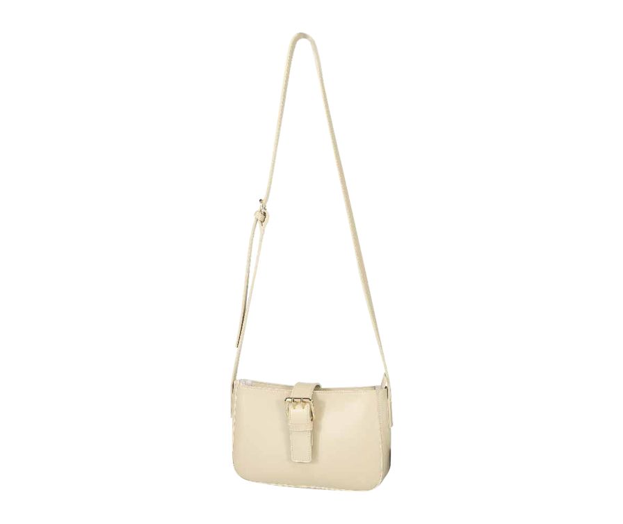 Crossbody Bag with Buckle(Off-white)