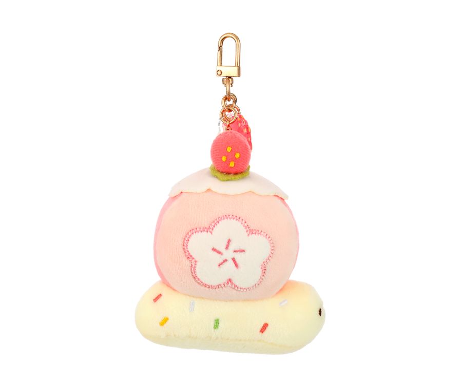 Yummy Yummy Series Plush Bag Charm (Wowo Strawberry Roll)