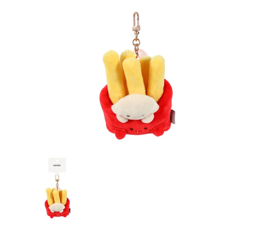 Yummy Yummy Series Plush Bag Charm (Delicious French Fries)