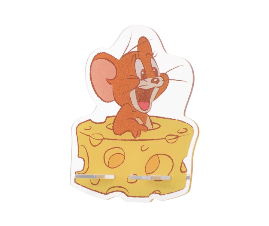 Tom&Jerry I love cheese Collection Acrylic Desktop Cellphone Holder(Jerry)