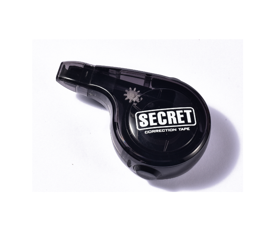 SC-7000 Secret Correction Tape (10m)(Black)