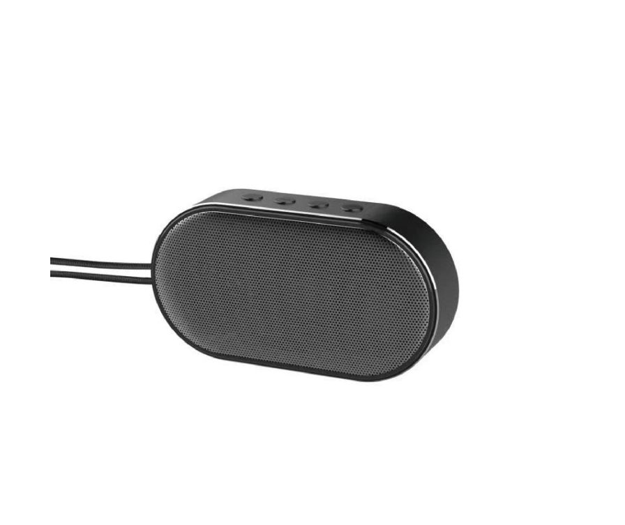 Oval Wireless Speaker with Lanyard K12(Black)