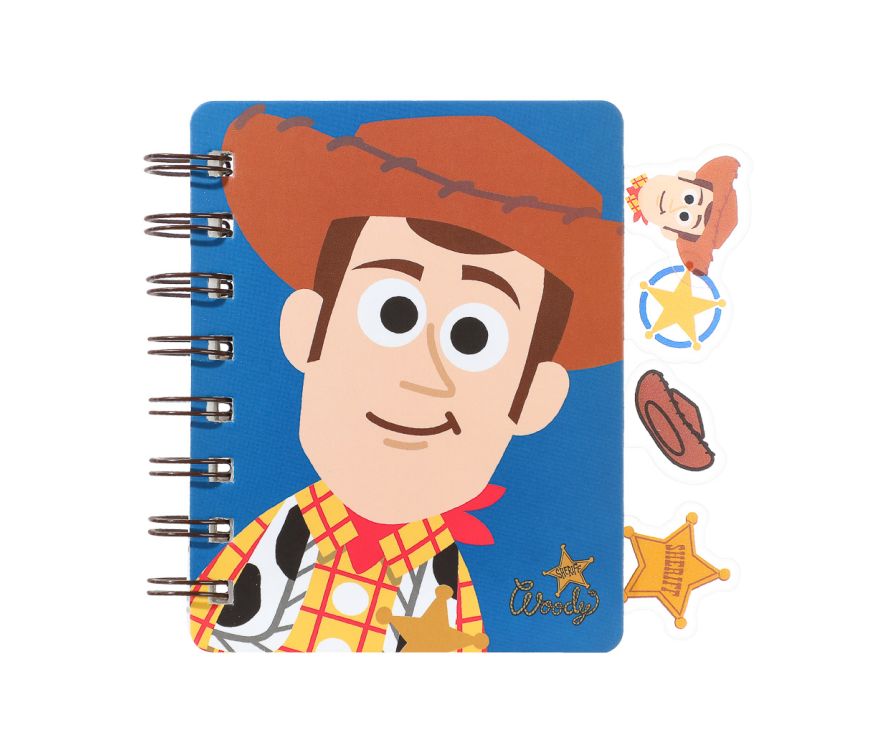 Toy Story Collection A7 Wirebound Book with Bookmarks (70 Sheets, Woody)