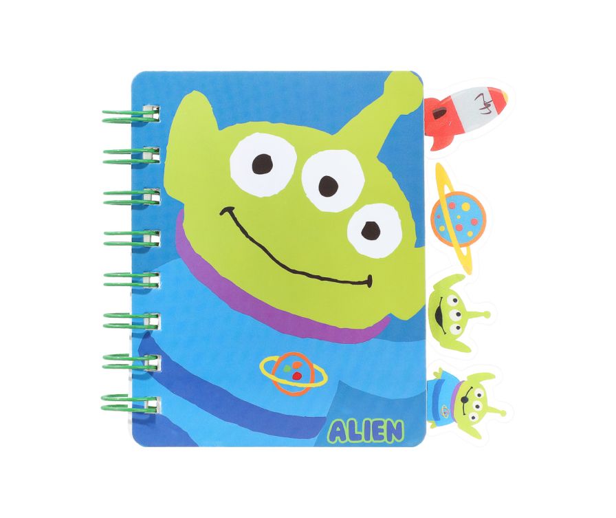 Toy Story Collection A7 Wirebound Book with Bookmarks (70 Sheets, Alien)