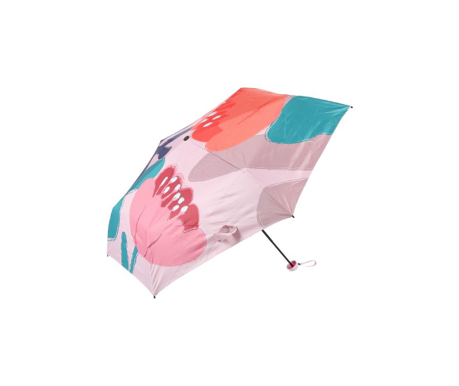 Flowers Pattern Light Sunscreen Umbrella(Pink)