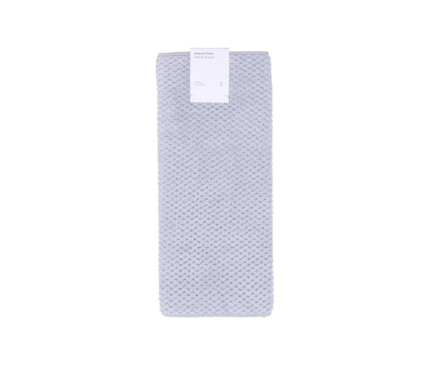 Solid Color Jacquard Towel (Light Blue)