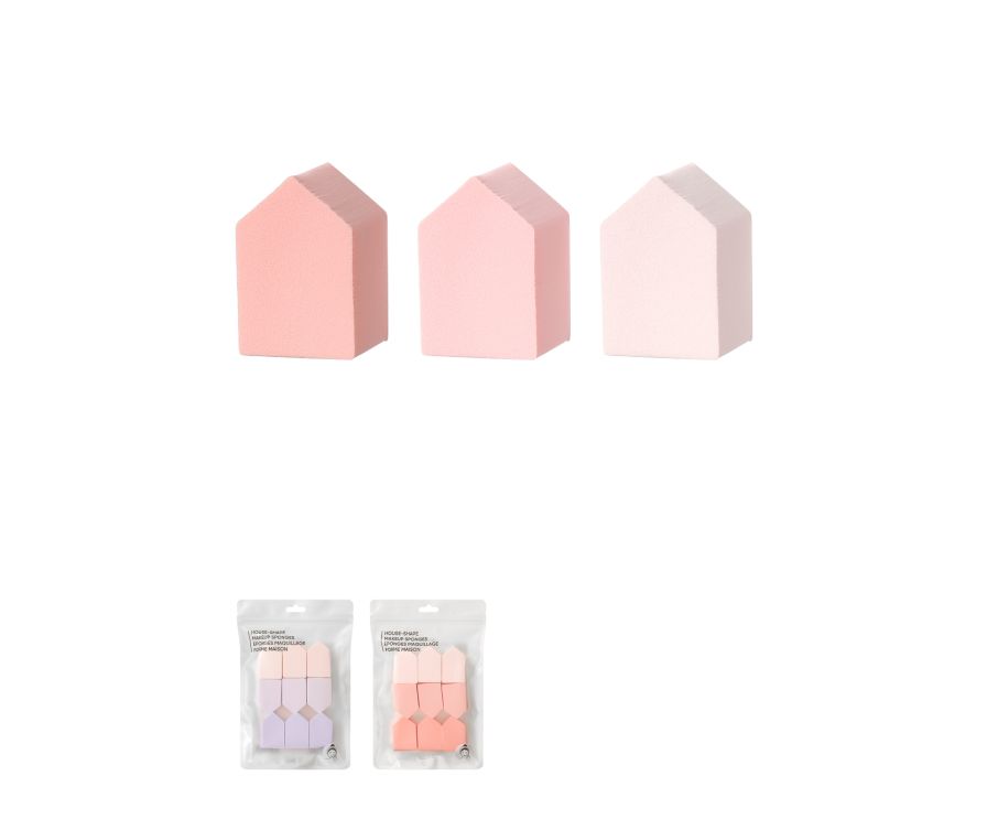 House-Shape Makeup Sponges(9 pcs)